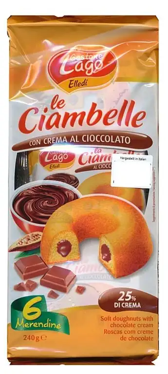 Gastone Lago Elledi le Ciambelle con farcitura all’albicocca 30 X 40g = 1200g