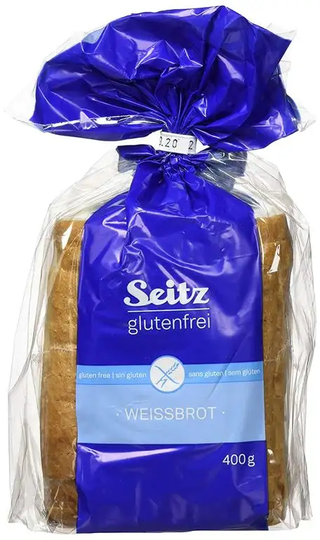 Seitz glutenfrei Weißbrot, geschnitten, 4er Pack (4 x 400 g)