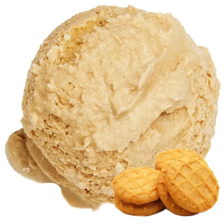Butterkeks Cookie Geschmack Eispulver VEGAN - OHNE ZUCKER - LAKTOSEFREI - GLUTENFREI - FETTARM, auch für Diabetiker Milcheis Softeispulver Speiseeispulver Gino Gelati (Butterkeks Cookie, 333 g)