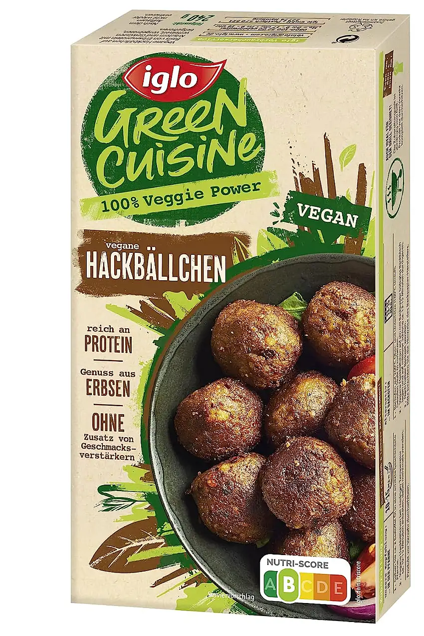 iglo Green Cuisine Vegane Hackbällchen - Hackfleisch-Bällchen aus Fleischersatz - 240 g (Tiefgefroren)