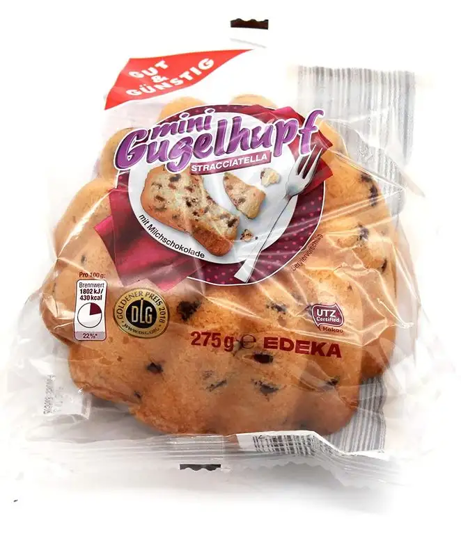 Gut und Günstig Mini Gugelhupf Stracciatella, 6er Pack (6 x 275g)