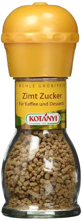 Kotanyi Zimt Zucker Mühle, 2er Pack (2 x 37 g)