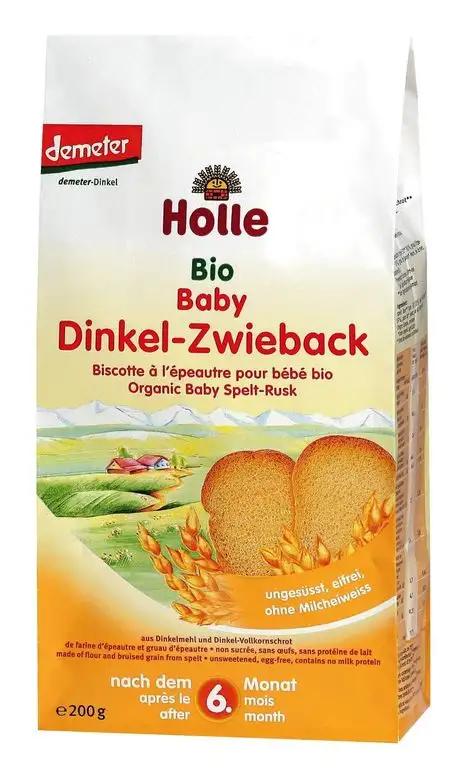 Holle Bio Bio-Babyzwieback Dinkel (6 x 200 gr)