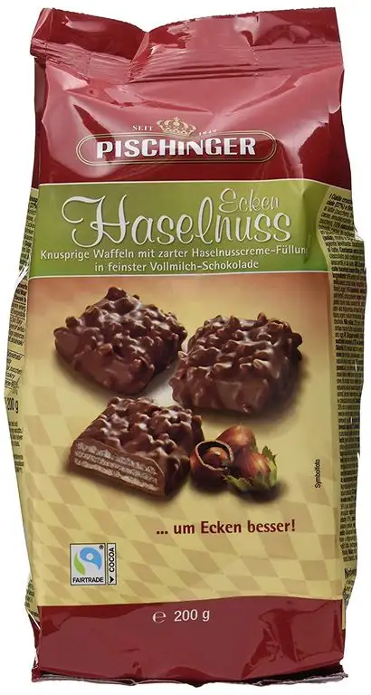 Pischinger Haselnuss Ecken Minis - Beutel groß, 200 g 1955
