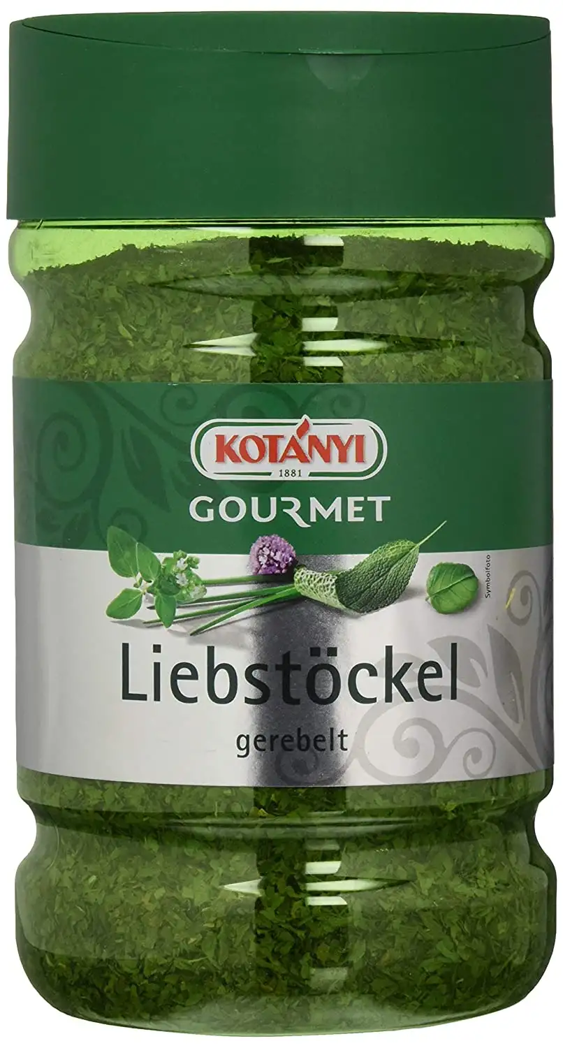 Kotanyi Liebstöckel gerebelt, Gewürze für Großverbraucher und Gastronomie, 1200 ml, 150 g