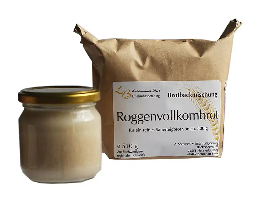 Leidenschaft-Brot - Brotbackmischung Roggenvollkornbrot ca. 510 g (+ 200g Saueteig)