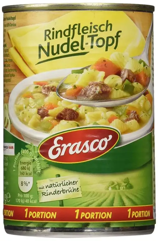Erasco Rindfleisch-Nudeltopf, 3er Pack (3 x 400 g)