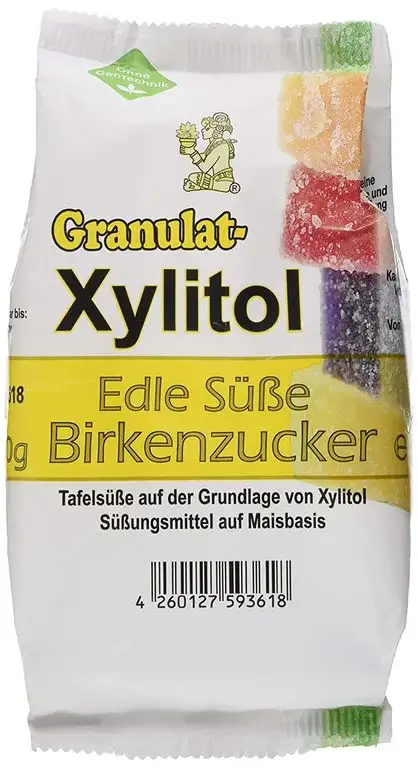 Eurovera Xylitol Birkenzucker Granulat, Nachfüllpack, 3er Pack (3 x 500 g)