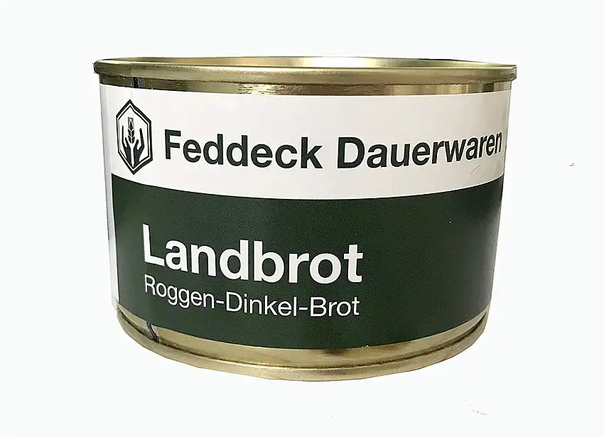 10 x Dosenbrot Landbrot Dinkel-Roggen-Brot in der Dose 200g