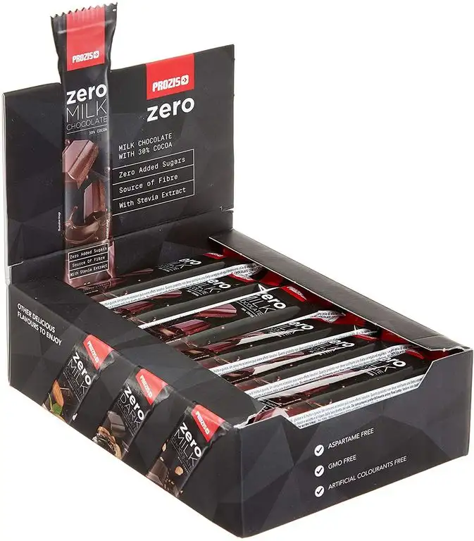 Prozis 24 x Zero Milk Chocolate 30 g