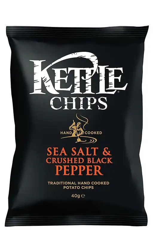 Kettle Crushed Black Pepper, 18er Pack (18 x 40 g)