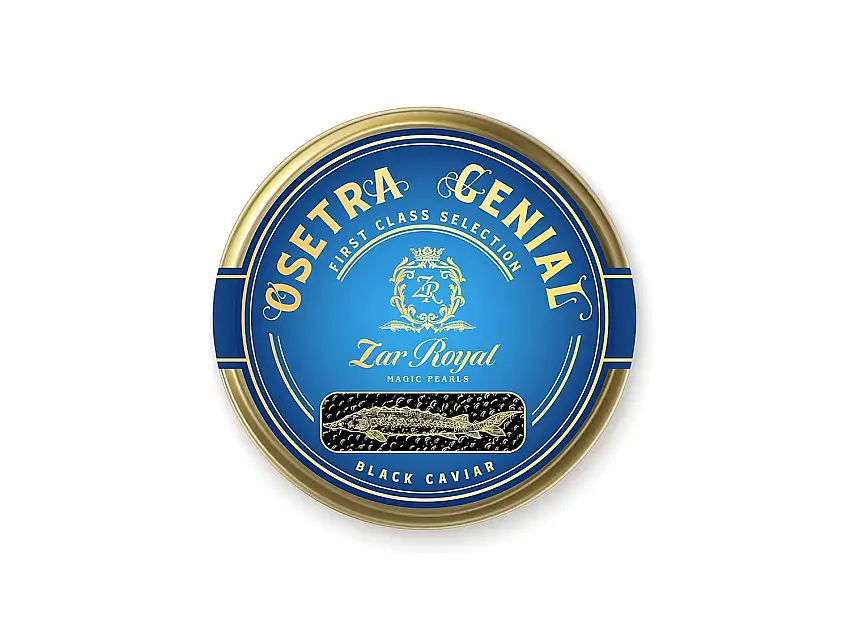 OSETRA GENIAL | schwarze Kaviar | russischer Stör | First class selection | 250g | 24 Std. Lieferung