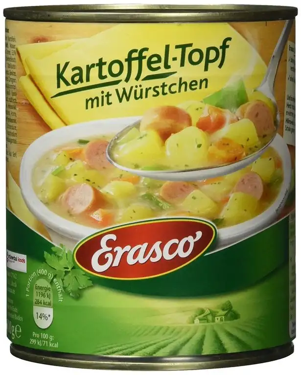 Erasco Kartoffel-Topf mit Würstchen, 3er Pack (3 x 800 g Dose)