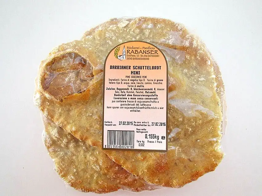 Schüttelbrot Rabanser handgeschüttelt 155 gr. - Südtirol