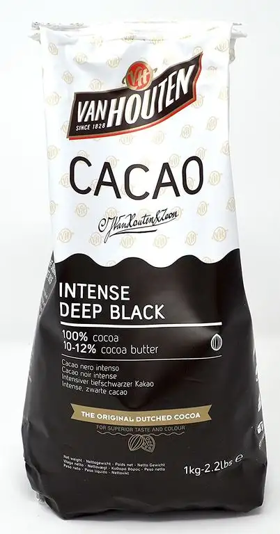 Van Houten - Intensives tiefschwarzes Kakaopulver (10-12% Kakaobutter) 1kg