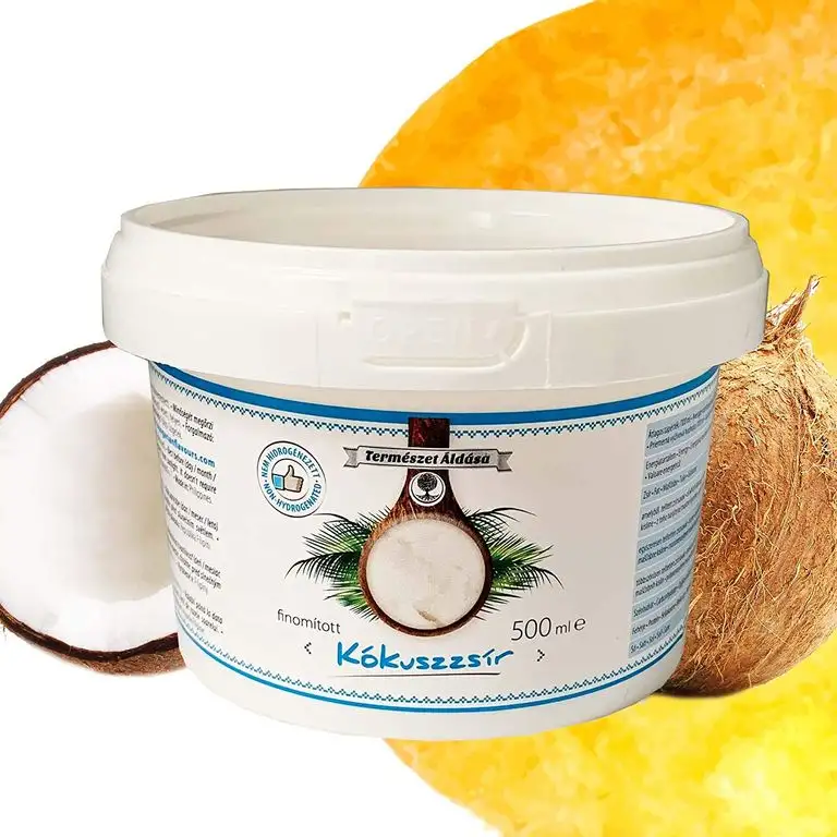 Coconut Oil | Kokosfett | Kokos öl | Kokosnussöl | Geschmacksneutral | Raffiniert und Desodoriert | Kokosöl für Haare und Haut | zum Kochen, Braten und Backen | Kokosöl für Hunde und Tiere | 500ml