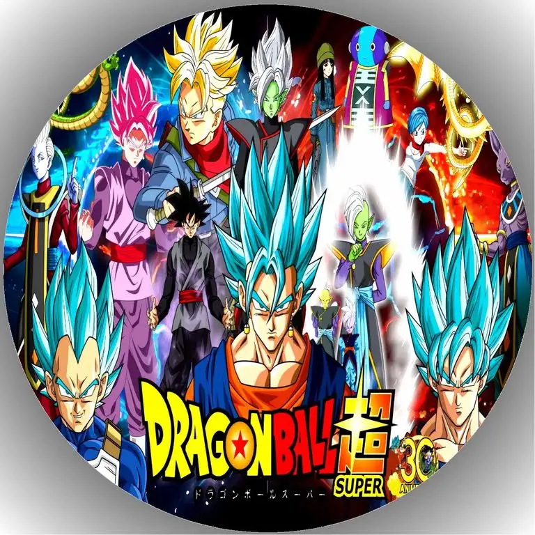 Fondant Tortenaufleger Tortenbild Geburtstag Dragonball T15