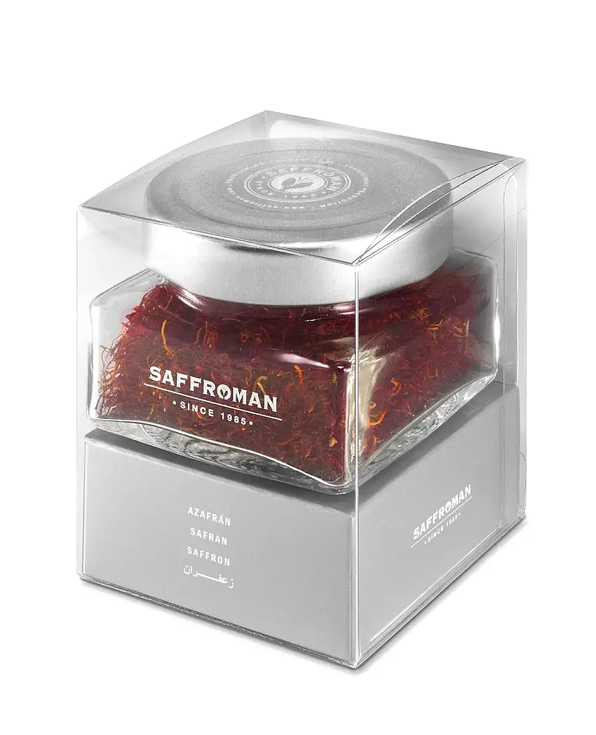 Antonio Sotos – Hochwertiger Gourmet-Safrantopf „SAFFROMAN“ 5 g – IFS-Lebensmittelzertifiziert Nr. CC-IFS-32/17