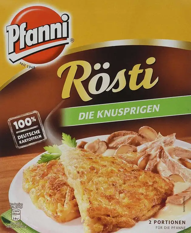 Pfanni Rösti Kartoffelfertiggericht Die Knusprigen, aus nachhaltigem Anbau, 400g 2 Portionen