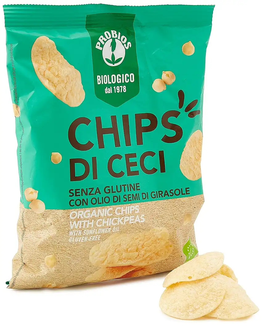 PROBIOS Bio Chips mit Kichererbsen, 12er Pack (12 x 40 g)