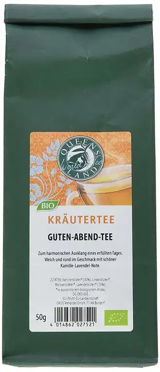 Queensland Kräuter-Mischung Guten-Abend-Tee lose, 5er Pack (5 x 50 g) - Bio
