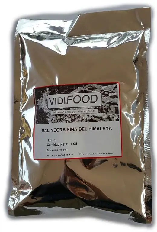 Schwarzes Himalaya Salz - 1kg - Reich an Nährstoffen und Mineralien - 100% natürlich und schadstofffrei - Perfekte natriumarme Alternative zu herkömmlichem Speisesalz - Für Veganer geeignet
