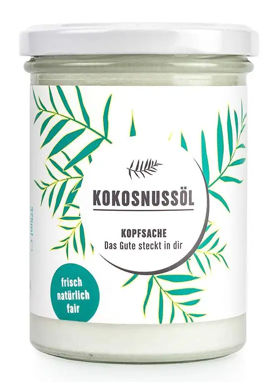 Kokosöl | Fair Trade | Bio | Frisch | 375 ml | von KOPFSACHE