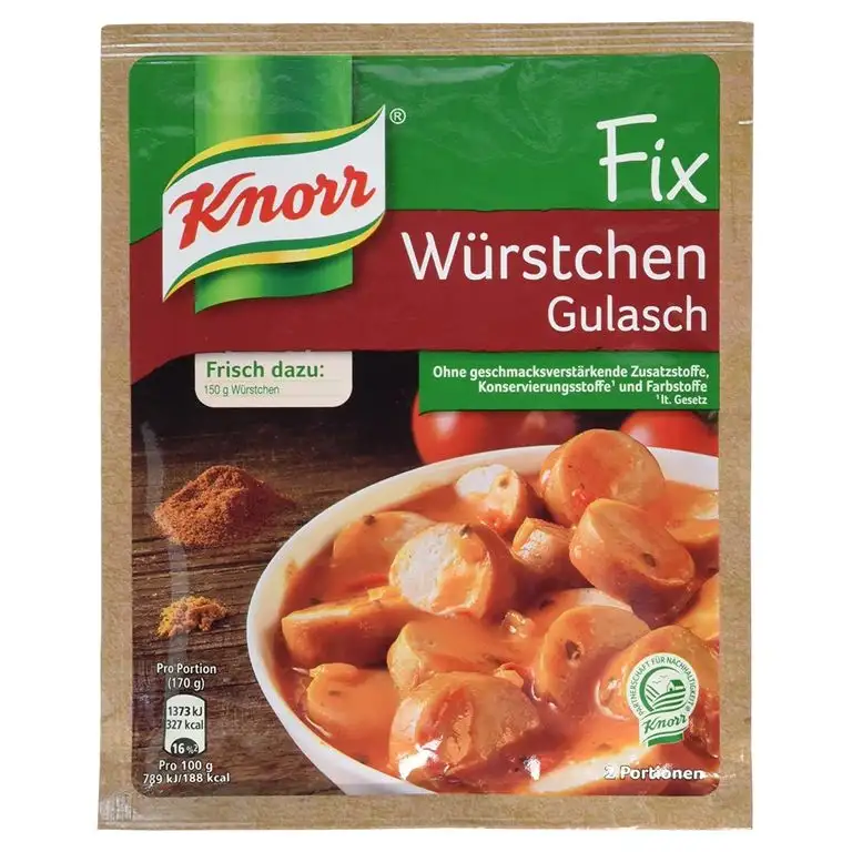 Knorr Fix Würstchen Gulasch 2 Portionen