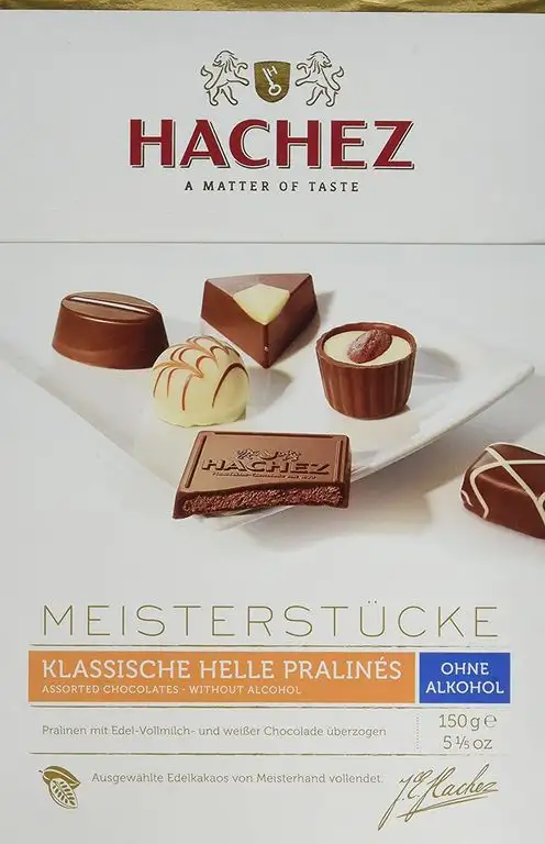 Hachez Meisterstücke Hell ohne Alkohol, 1er Pack (1 x 150 g)