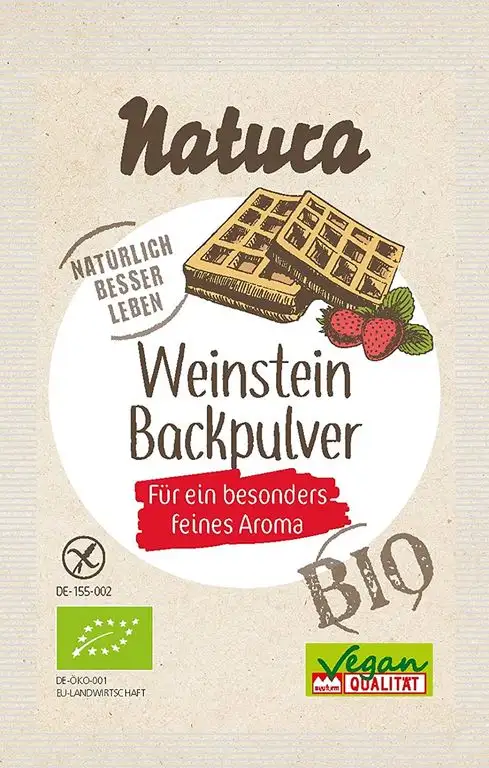 Natura Bio Weinstein-Backpulver 3er-Pack, 54 g