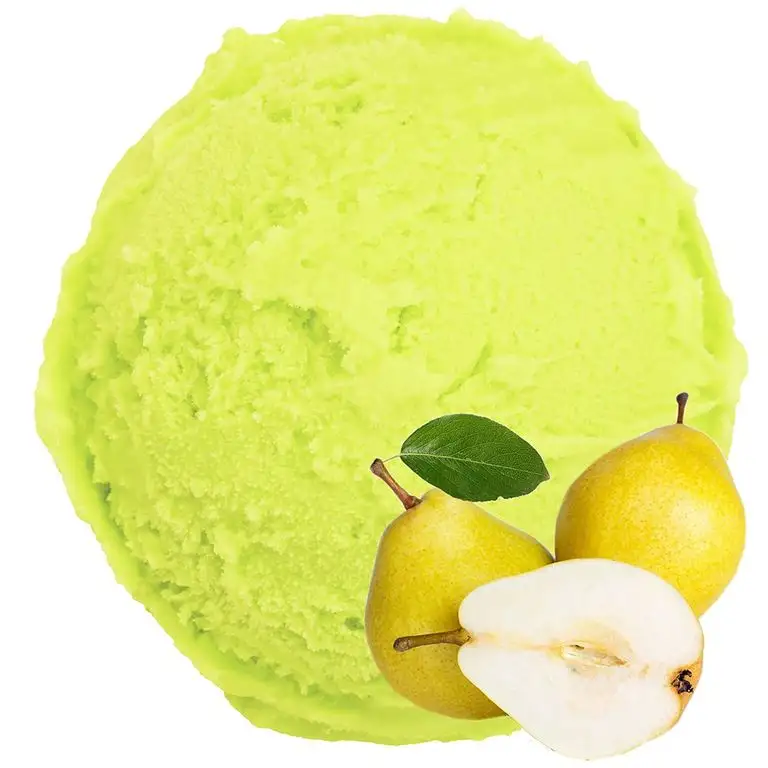 Birne Geschmack 1 Kg Gino Gelati Eispulver Softeispulver für Ihre Eismaschine