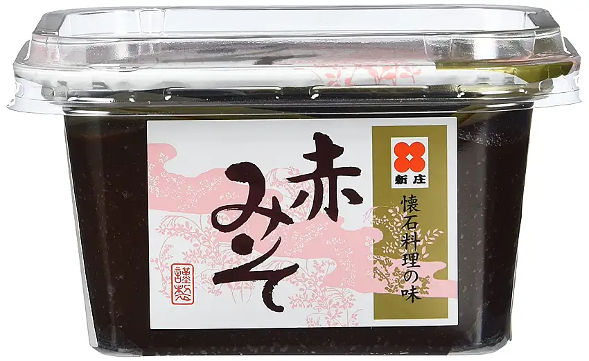Shinjyo Miso Miso-Suppenpaste, dunkel, (Aka Shiro Miso), 2er Pack (2 x 300 g Packung)