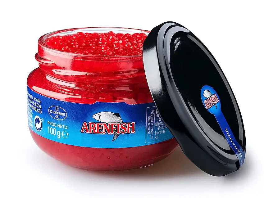 Eurocaviar - Shikran - Geräucherter Hering Rote Kaviarperlen 100 g