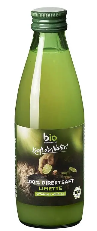 biozentrale Bio Limettensaft Direktsaft | Limettensaft Cocktail und Limettensaft Bio Direktsaft | Ideal für Dressings, Fisch und frische Limonaden