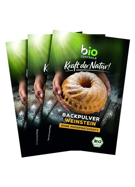 biozentrale Backpulver, 10er Pack (10 x 3 x 21 g)