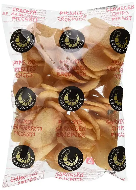 Udang Mas Krabbenchips scharf 80g, 10er Pack (10 x 80 g)