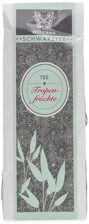 Dolcana Schwarztee Tropenfrüchte, 1er Pack (1 x 100 g Packung)