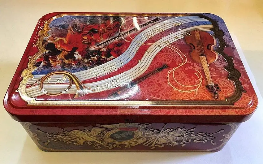 Haeberlein Metzger 350g Klassik Spielhurdose Nürnberger Oblaten Lebkuchen Schoko
