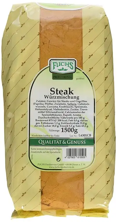 Fuchs Steak Würzer GV, 2er Pack (2 x 1.5 kg)
