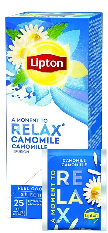 Lipton Kamille Kräutertee (sanft, wohltuend) 2er Pack (2 x 25 Teebeutel)