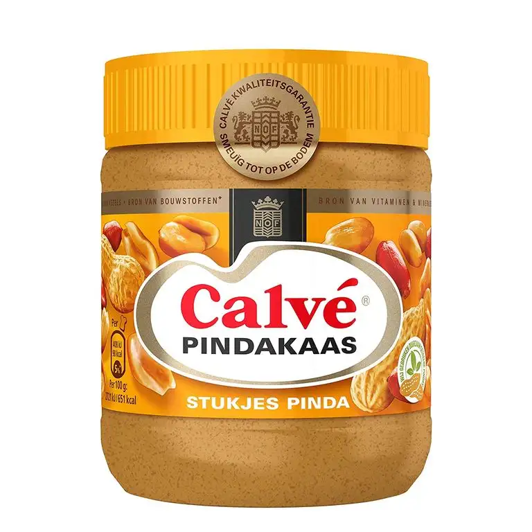 Calve - Erdnussbutter mit Nussstücken - 350g - Packung à 3 Stück