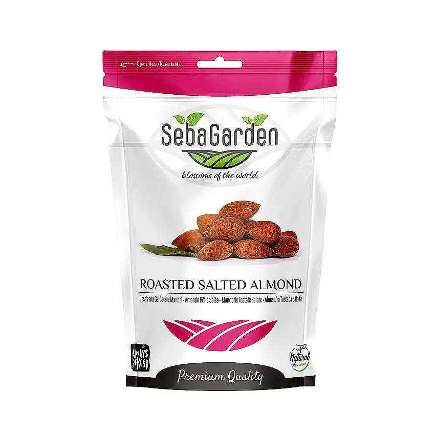 Seba Garden geröstete gesalzene Mandeln 1 kg – gentechnikfrei – ohne Ölzusatz