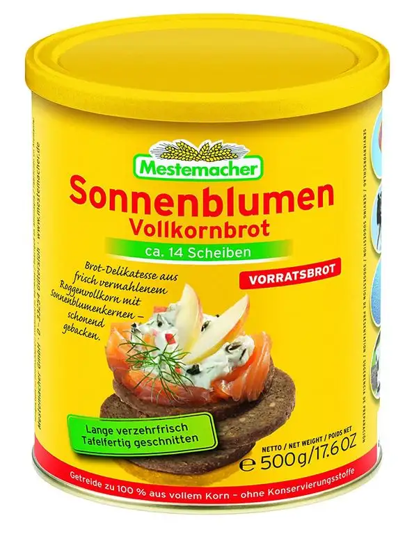 500g Sonnenblumen Vollkornbrot von Mestemacher (0,58 EUR/100g)