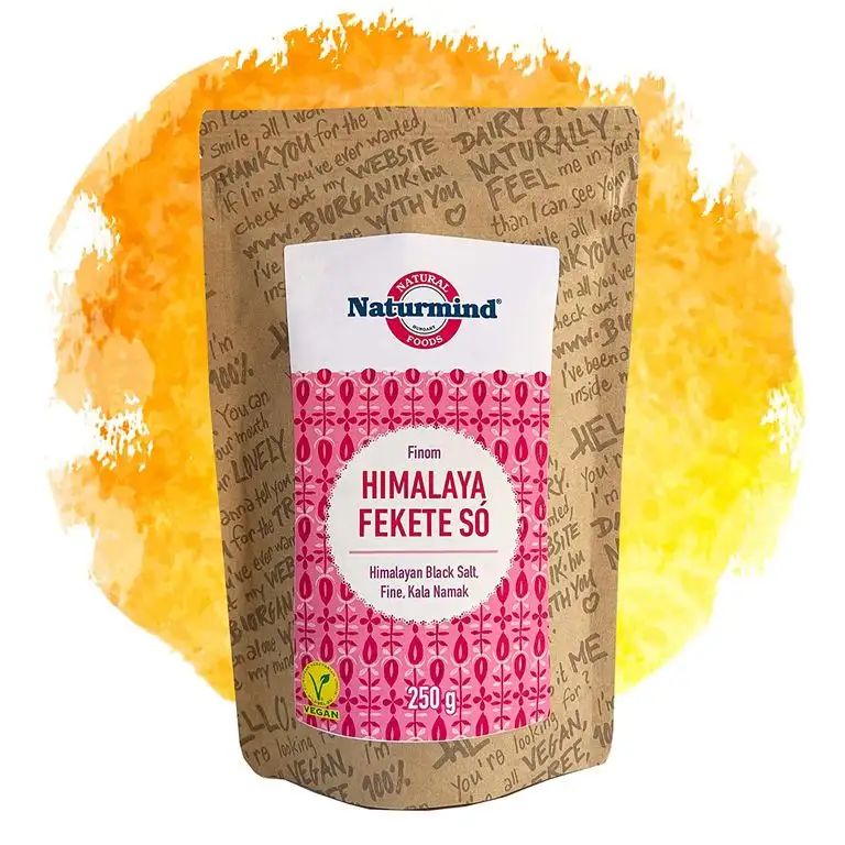 Naturmind Kala Namak Salz 250g | Gourmetsalz | Feinstreu | Schwarzsalz | Ohne Jod Zusatz | Ohne künstliche Zutaten | Indisches Schwarzsalz | Mit dem typischen Geschmack | Ideal als veganer Ei Ersatz