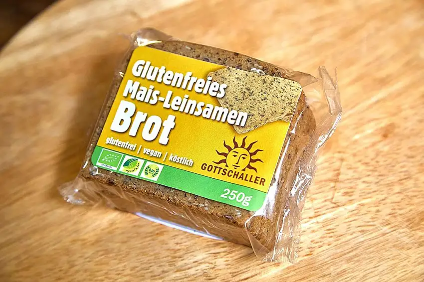 Glutenfreies Mais-Leinsamen Biobrot