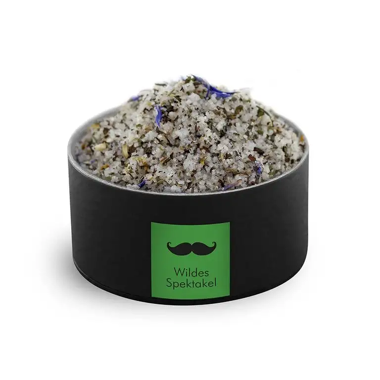 Monsieur Gourmet Salzmischung / Gewürzmischung "Wildes Spektakel" (Fleur de Sel raffiniert kombiniert mit wilden Aroma-Kräutern)