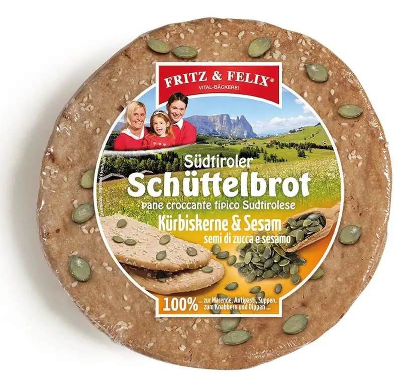 Kürbiskerne & Sesam Schüttelbrot 150 gr. - Fritz & Felix
