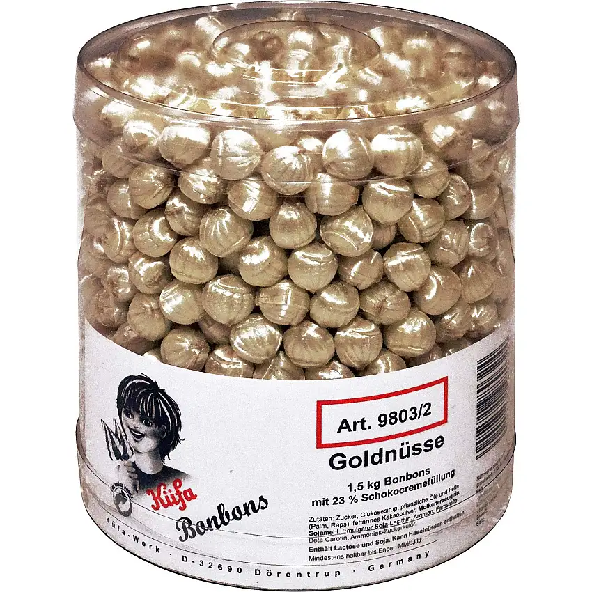 1,5kg Küfa Bonbons Goldnüsse mit Schokocremefüllung Orginal
