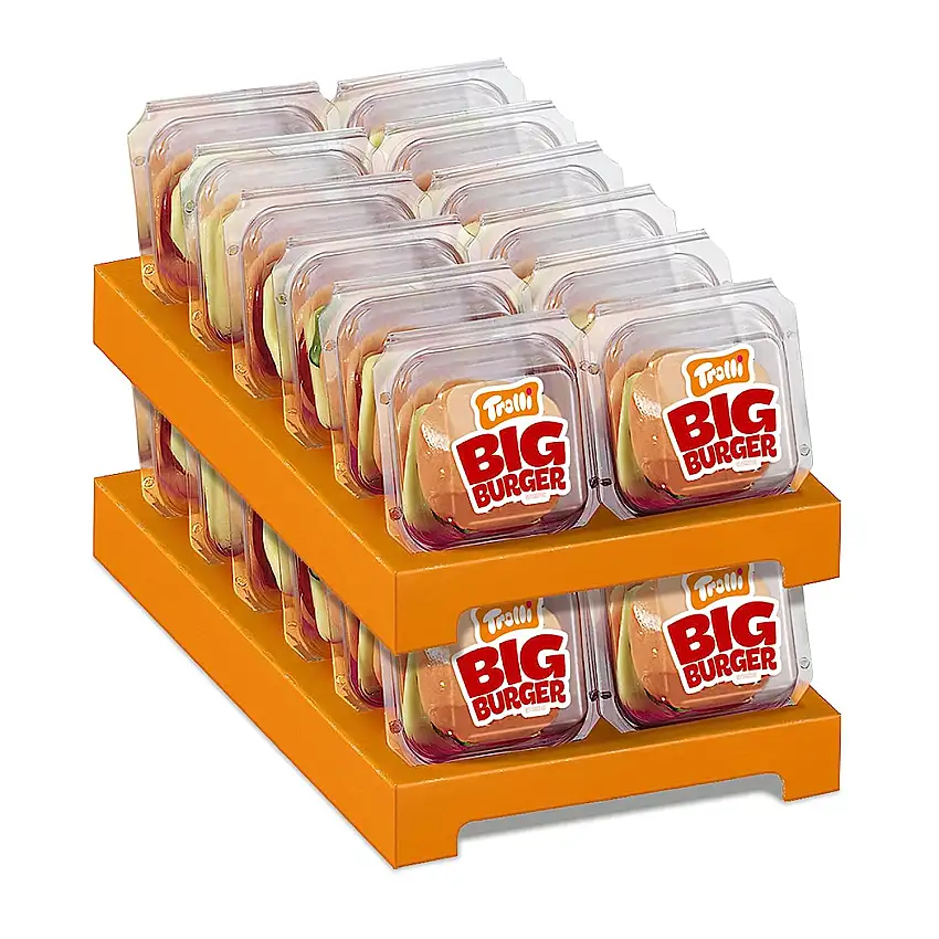 24x Trolli XXL Burger Fruchtgummi á 50g=1200g MHD:3/21