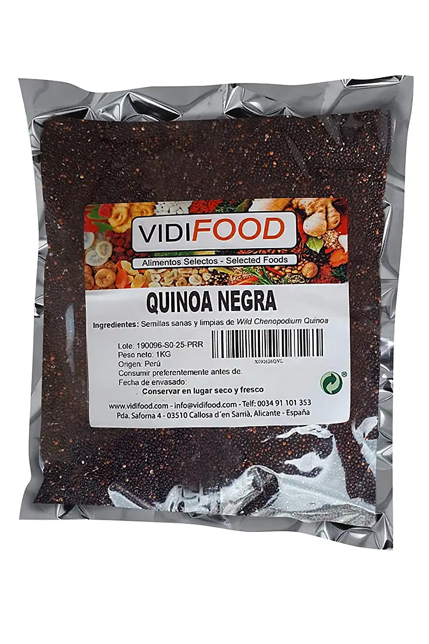 Schwarze Quinoa - 1kg - reich an Aminosäuren, Vitaminen und Mineralstoffen - beste Qualität - 100% natürlich und toxinfrei